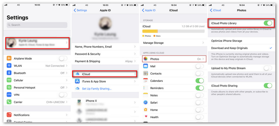 transfer photos to iPhone 16 from icloud