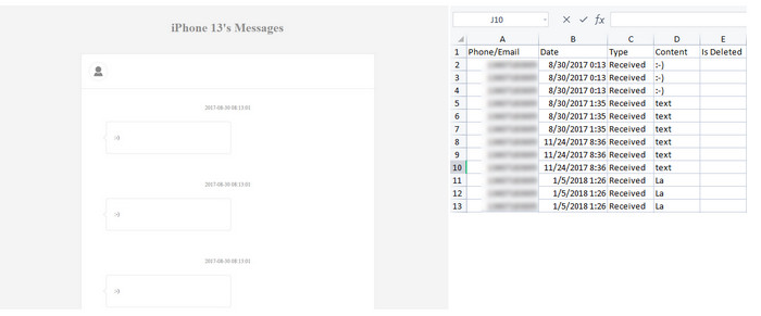 html and csv format