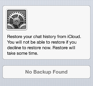 iCloud Whatsapp backup greyed out