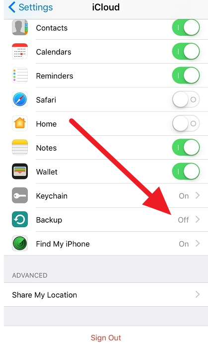sync with icloud, how can I go back to get my informations saved