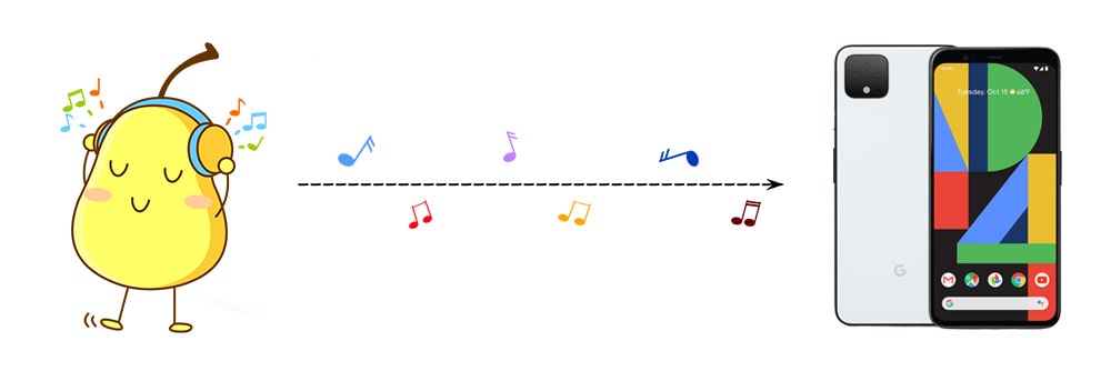 transfer music to Google Pixel 9a
