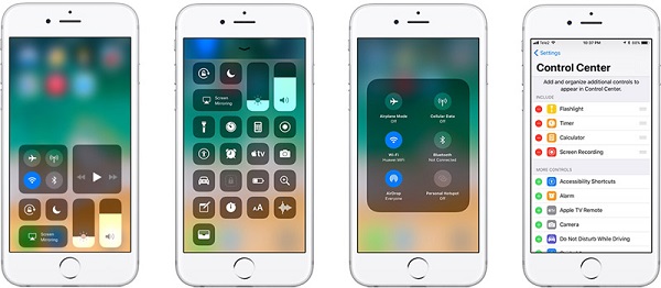 iOS 18 control center