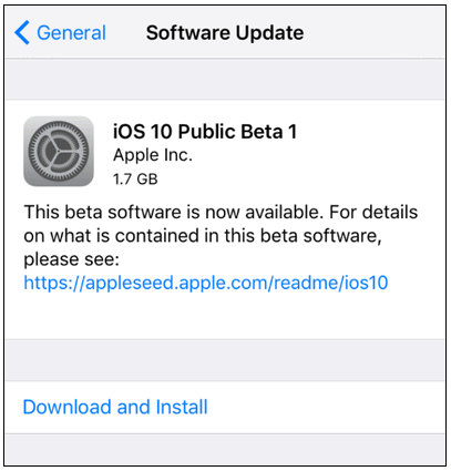 Download ios 10