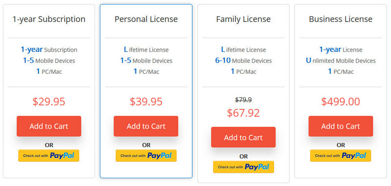 MobileTrans price