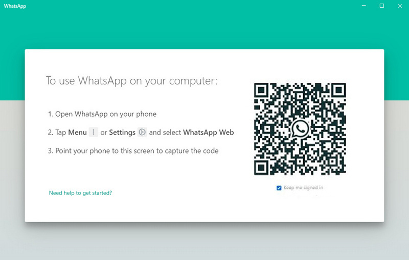 start whatsapp on computer