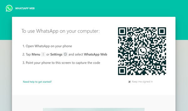 open whatsApp web