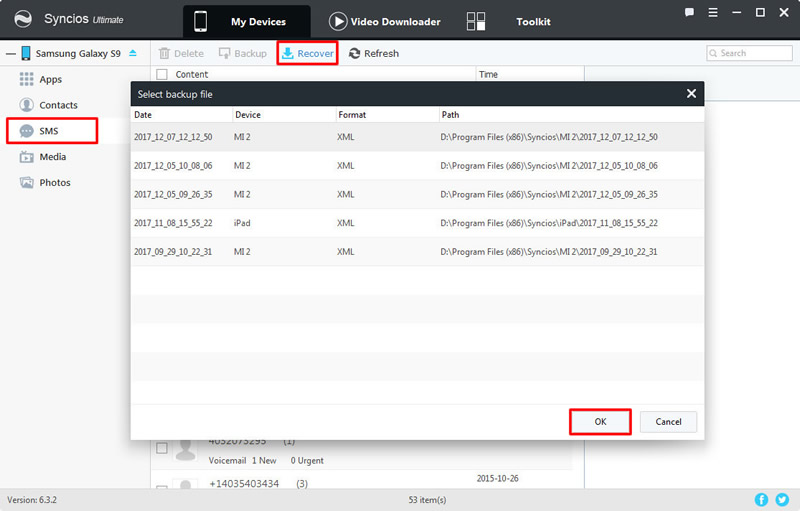 syncios samsung data transfer free