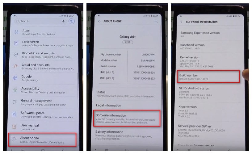 How USB Mode on Samsung Galaxy A6+