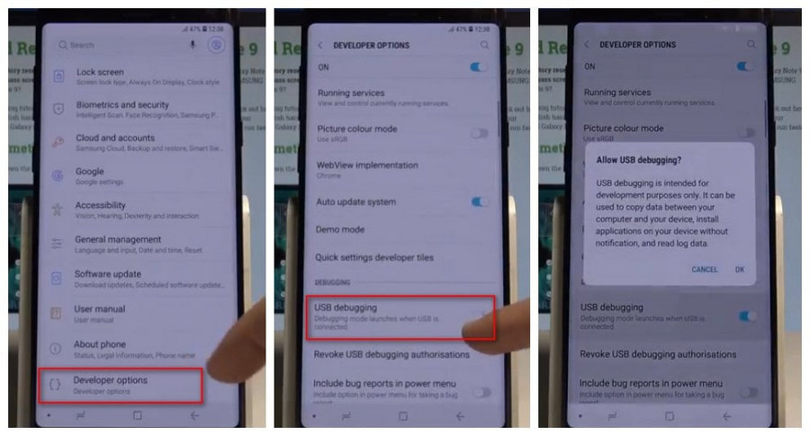 udstrømning Risikabel Gulerod How to Enable USB Debugging Mode on Samsung Galaxy Note 9