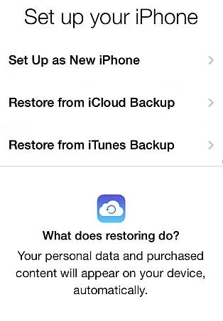 sync with icloud, how can I go back to get my informations saved