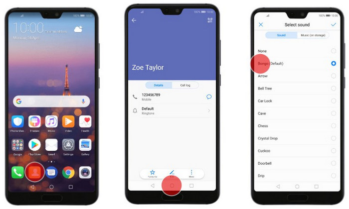  Assign A Personal Ringtone to A Contact on Huawei P30