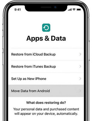 restore icloud backups to iPhone 16