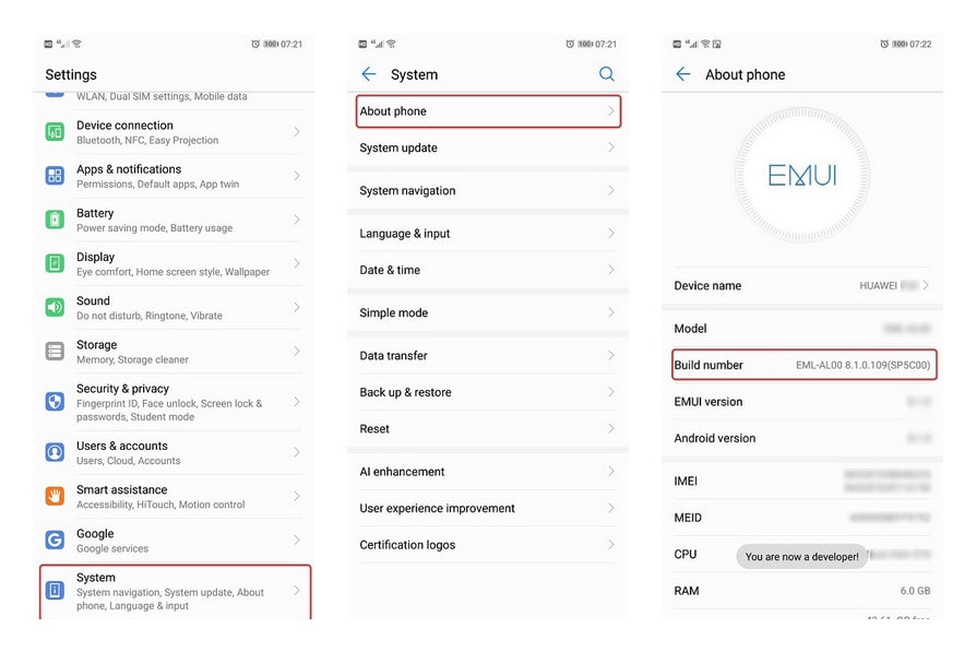 How Enable Debugging Mode on Huawei P20/P20 Pro - Syncios