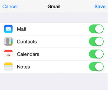 sync contacts and calendar to iPhone 16
