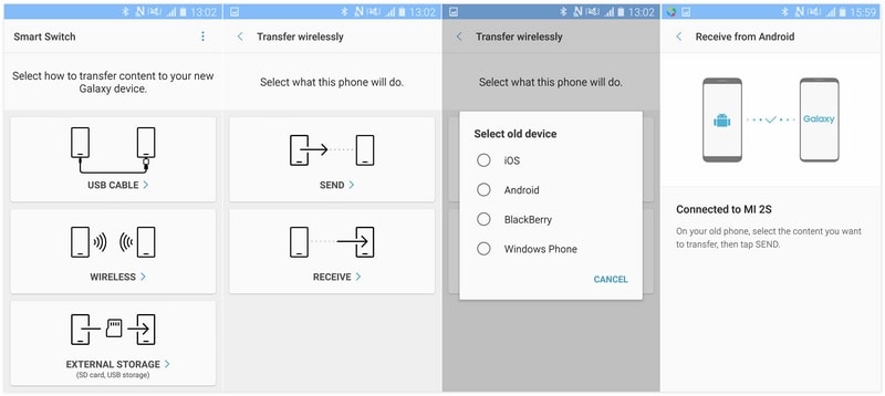 transfer old Android phone contents to Samsung Galaxy S25