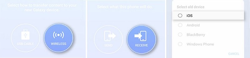 transfer iOS contents to Samsung Galaxy S9