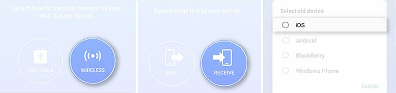 transfer iOS contents to Samsung Galaxy S25