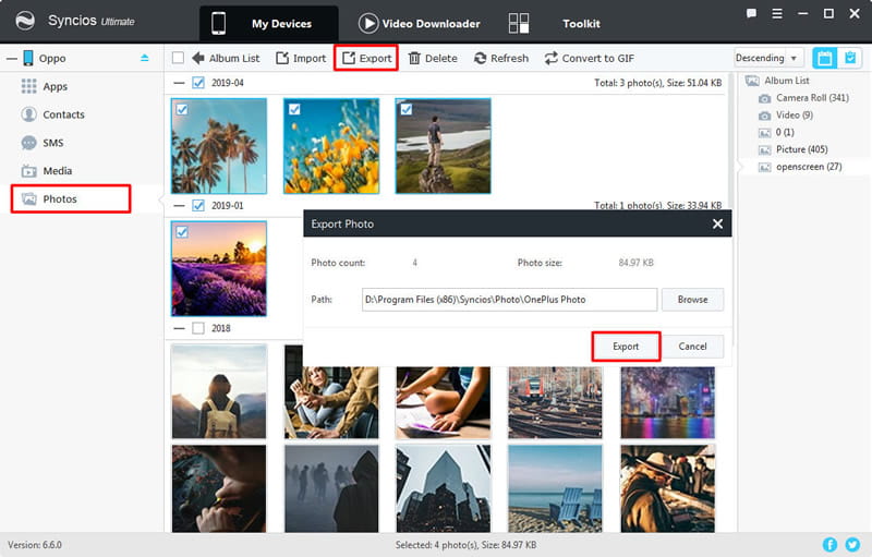 export OPPO Find X8 photo file to pc