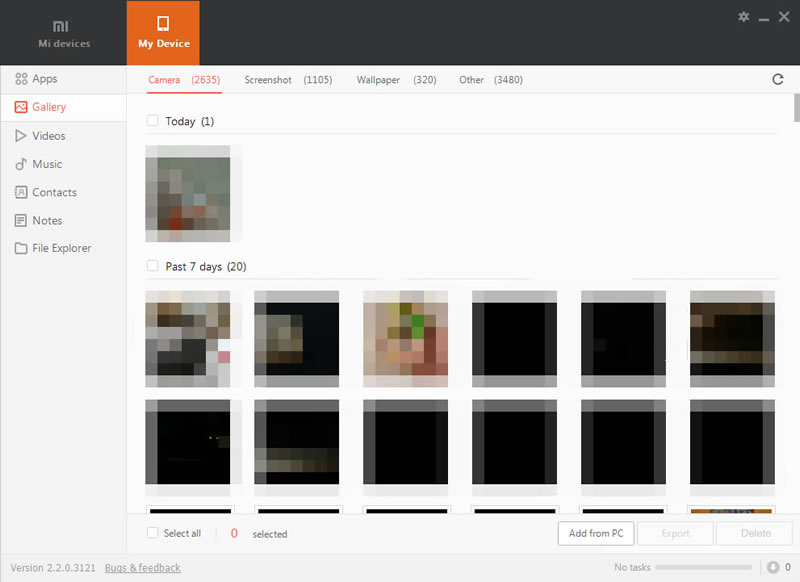 use mi pc suite to backup Xiaomi Redmi Note 14 photos
