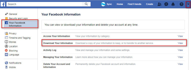 Your Facebook Information