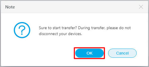 confirm to transfer from samsung to OnePlus 13 directly