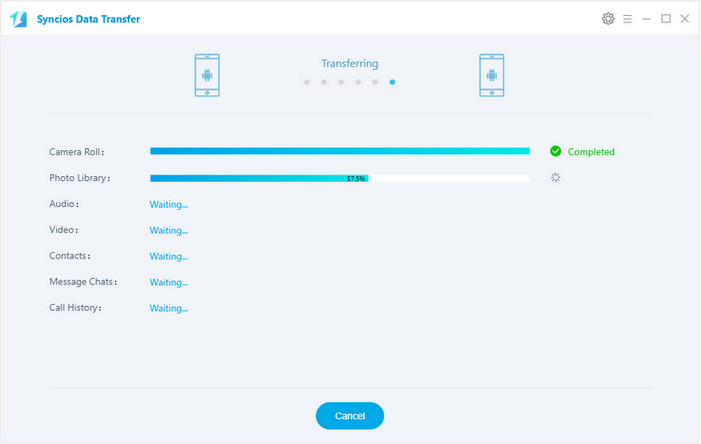 sync Samsung data to Xiaomi Mi 8