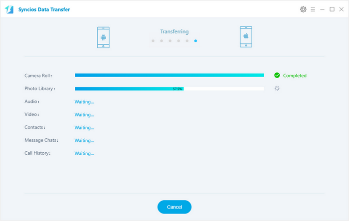 transfer data from iPhone X to Samsung