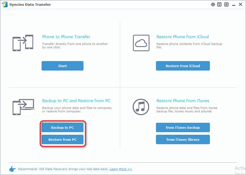 backup phone to PC and restore phone from PC