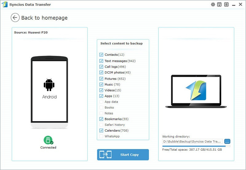save Huawei Pura80 data to PC