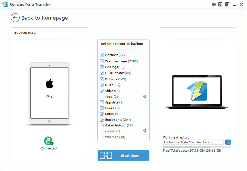 backup your iPhone with one click