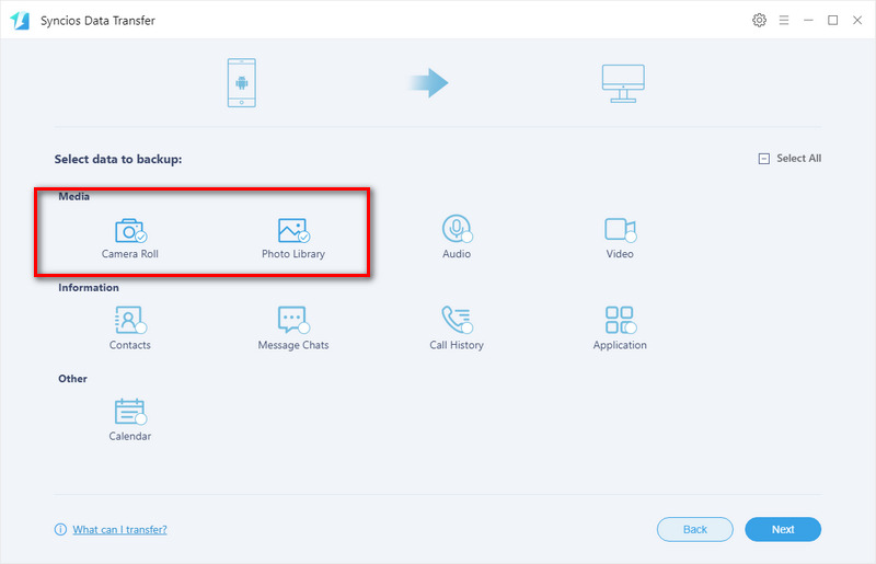 1-click transfer photos from Samsung note 10 to pc