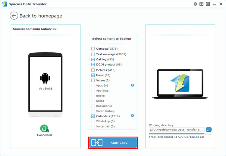 backup samsung data