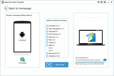 backup Samsung Galaxy S25 with samsung data transfer