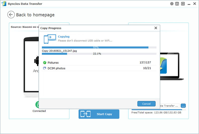 backup Xiaomi 15 photo to pc step2