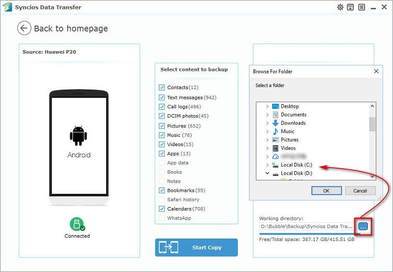 backing up Huawei Pura80 to PC