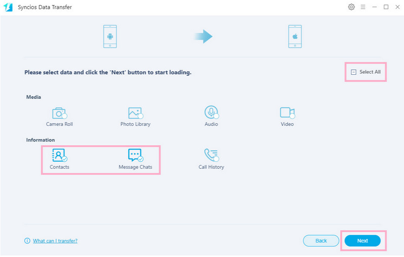 transfer between devices