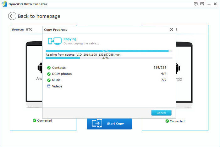 sync iPhone to Huawei P9/P9 Plus 