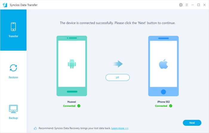 data transfer from android to SE2