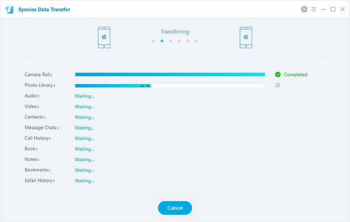 transferring data from ipad to ipad