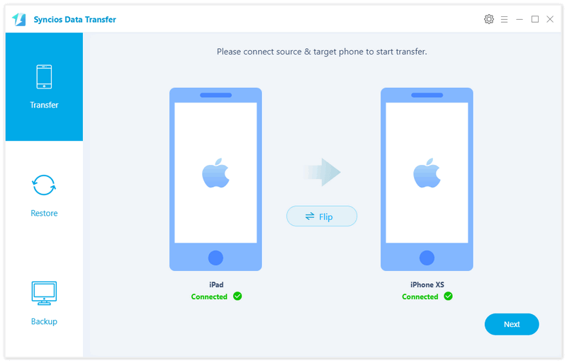 ipad to iPhone Xs transfer