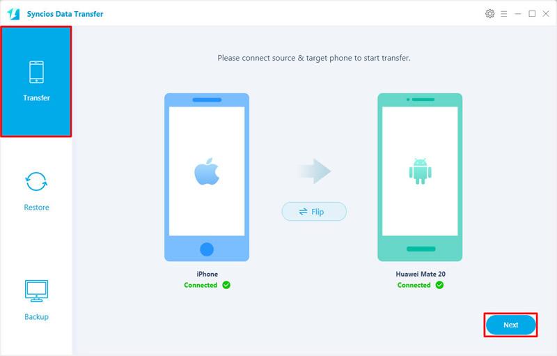 iphone to Huawei Mate 70 transfer directly step 1