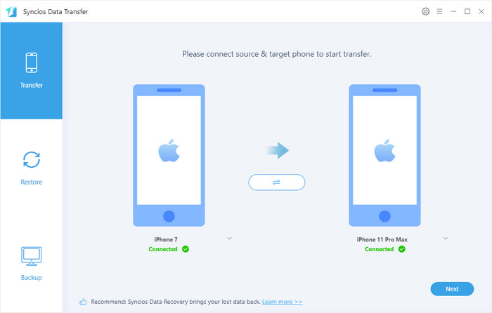 choose data to transfer from iphone to iPhone 16 