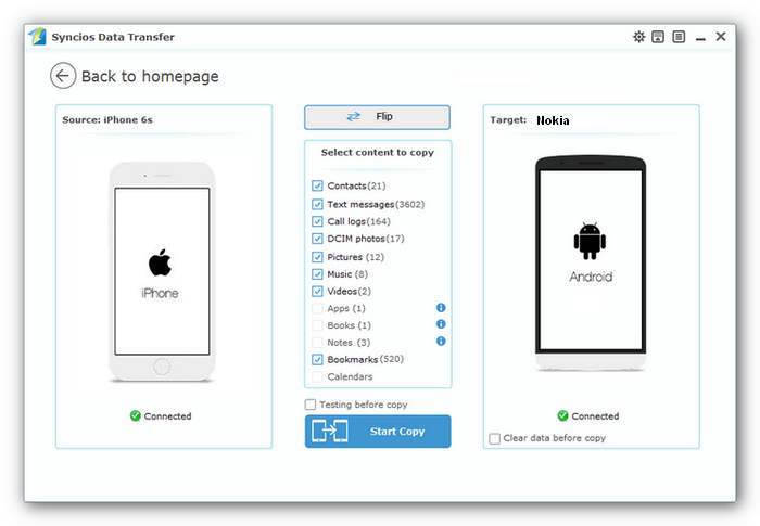 transfer iphone to Redmi Note 4