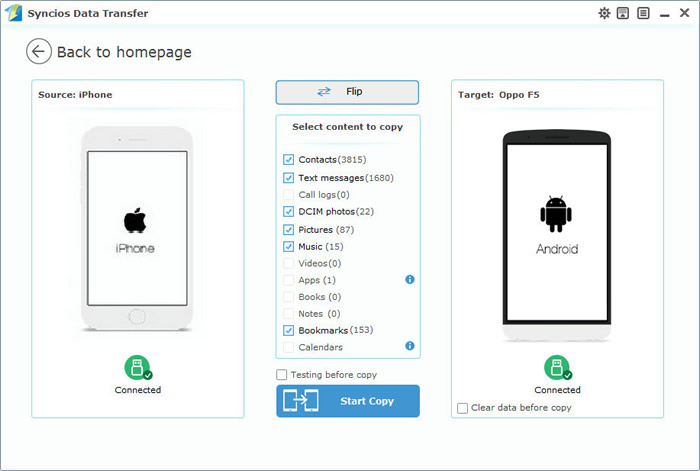 iphone to moto m transfer directly