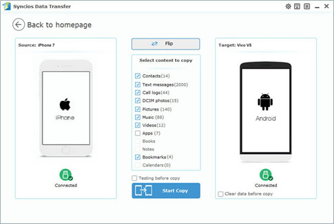 iphone to Vivo X200 Ultra transfer step 1