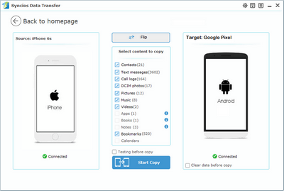iPhone/iPad to Samsung Transfer