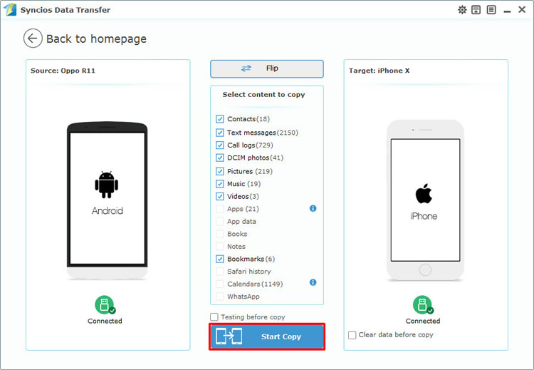 oppo to iPhone 16 transfer directly