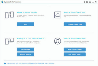 Phone Data Transfer Homepage