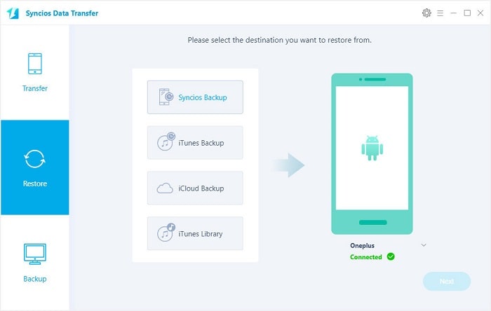 restore Samsung backups to OnePlus 13