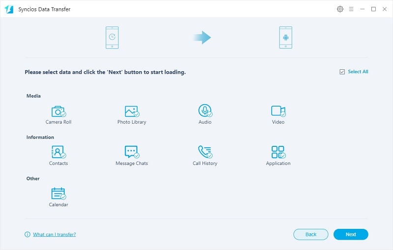 select backup files to restore to Samsung Galaxy S25